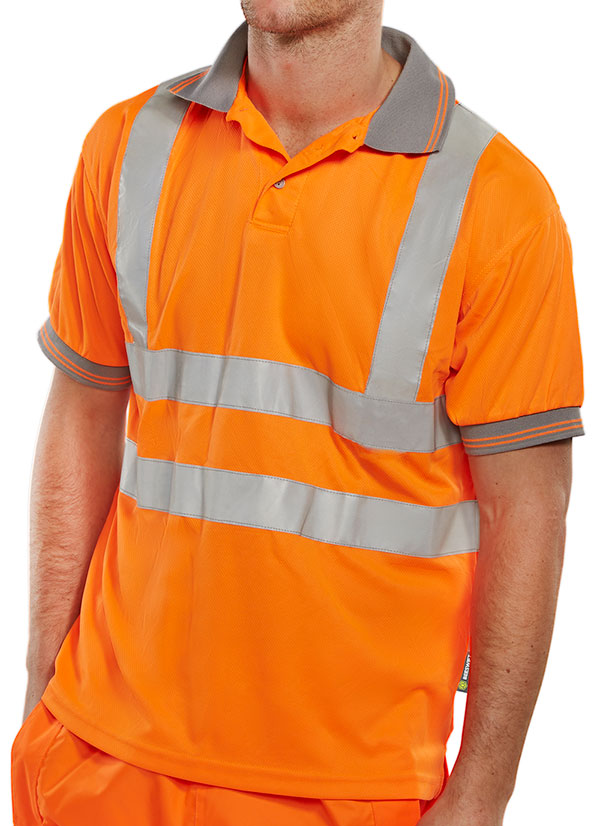 Beeswift BPKSEN Hi Vis B Seen Polo Shirt 2 Colours 7.39 ex vat go safety